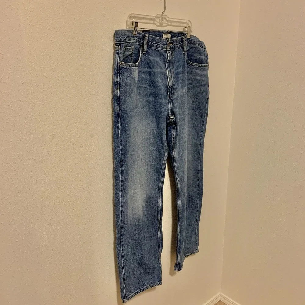 Levi Strauss Men's Signature Gold Blue Denim Jeans 42x32 Relaxed Fit Medium Wash